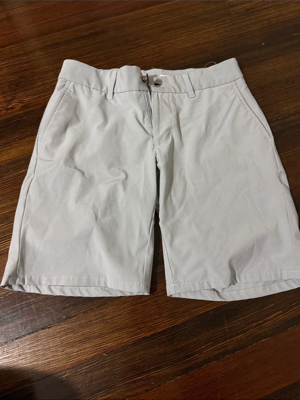 johnnie-O Light Gray Kids Chino Shorts